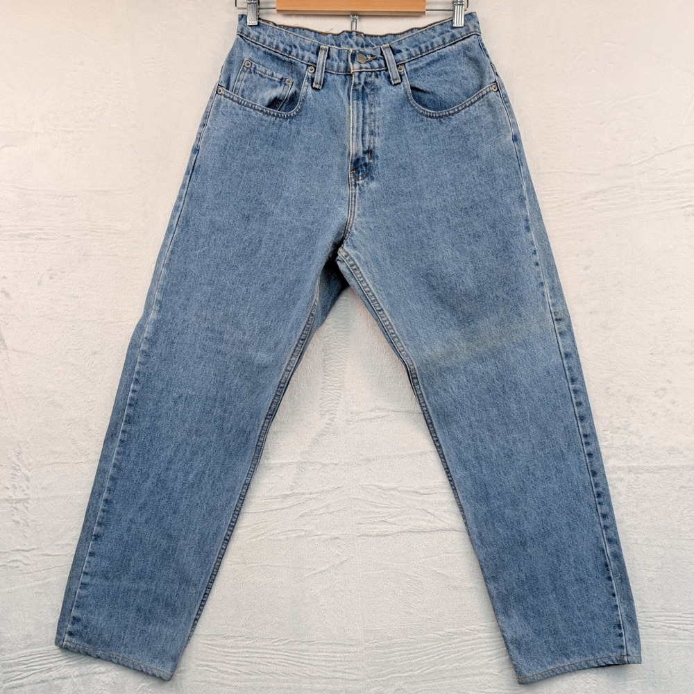 VTG Polo Jeans Co Jeans Men's 32x32 Blue High Rise Tapered Flag Streetwear 90s